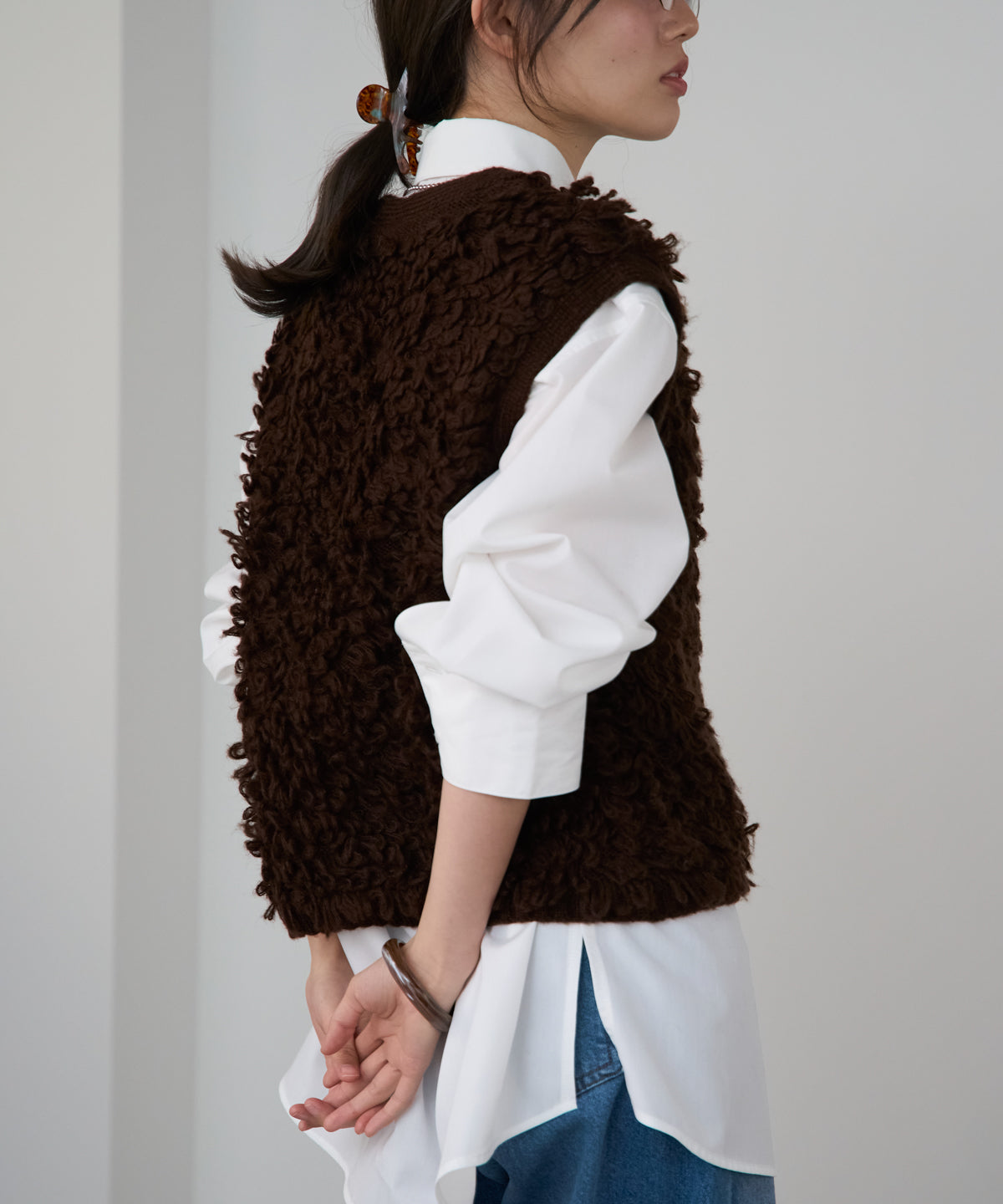 ループヤーンニットベスト