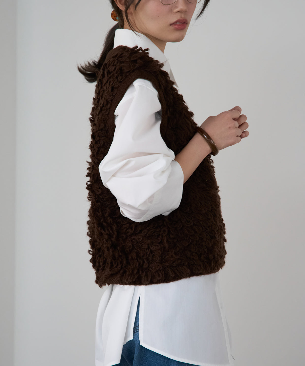 ループヤーンニットベスト