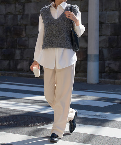 ループヤーンニットベスト