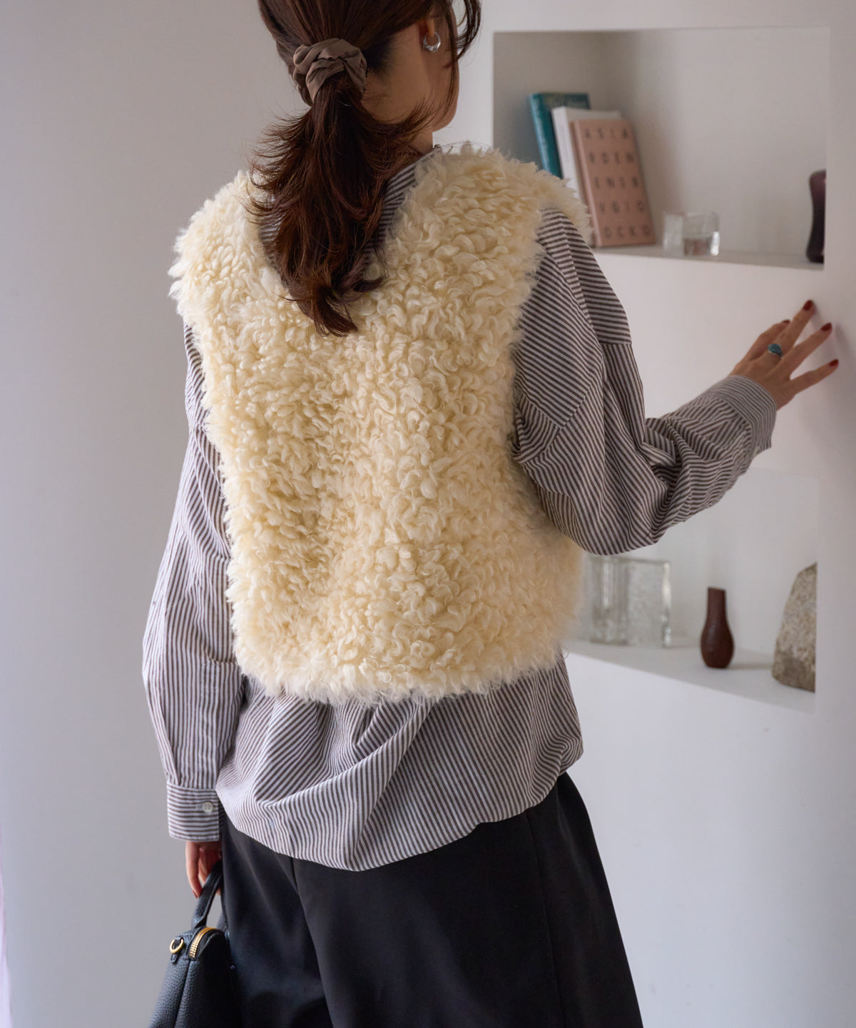 前後2way プードルボアベスト