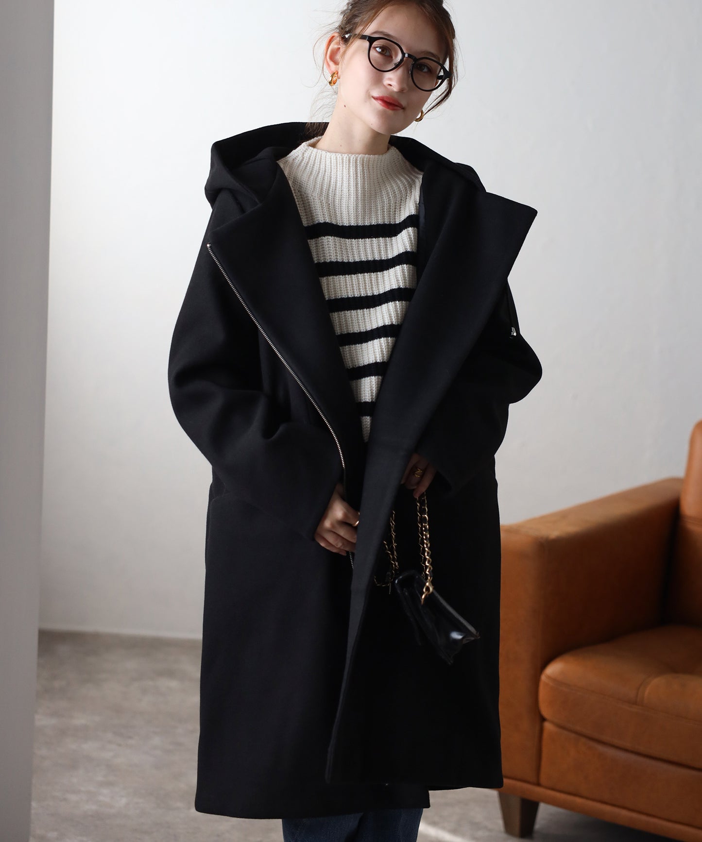 フード付ジップコート