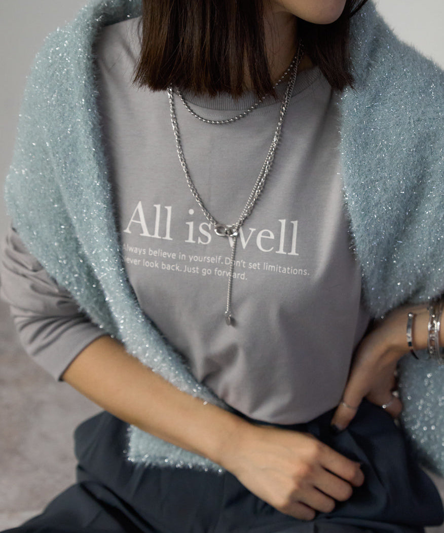 長袖ロゴTシャツ