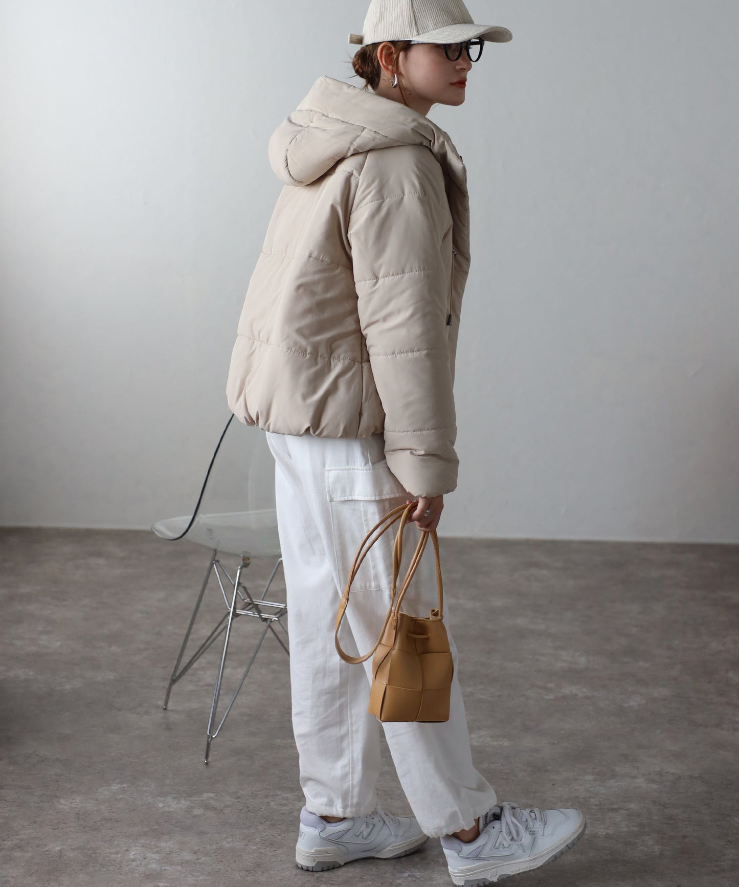 中綿ショートブルゾン