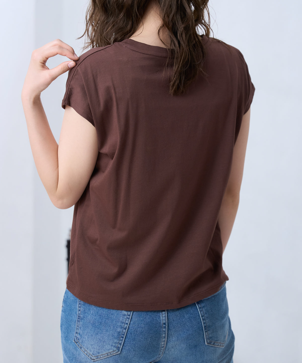 スクエアロゴ フレンチスリーブTシャツ/サイロ コットンTシャツ