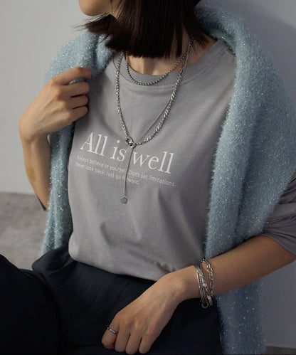 長袖ロゴTシャツ