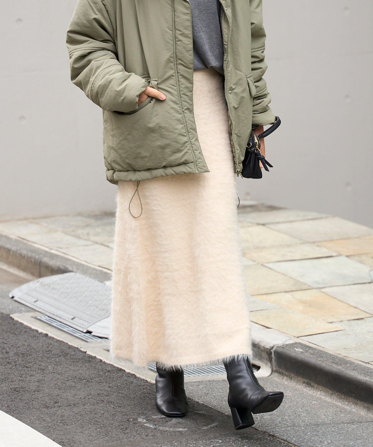 【セットアップ対応】シャギーニットスカート