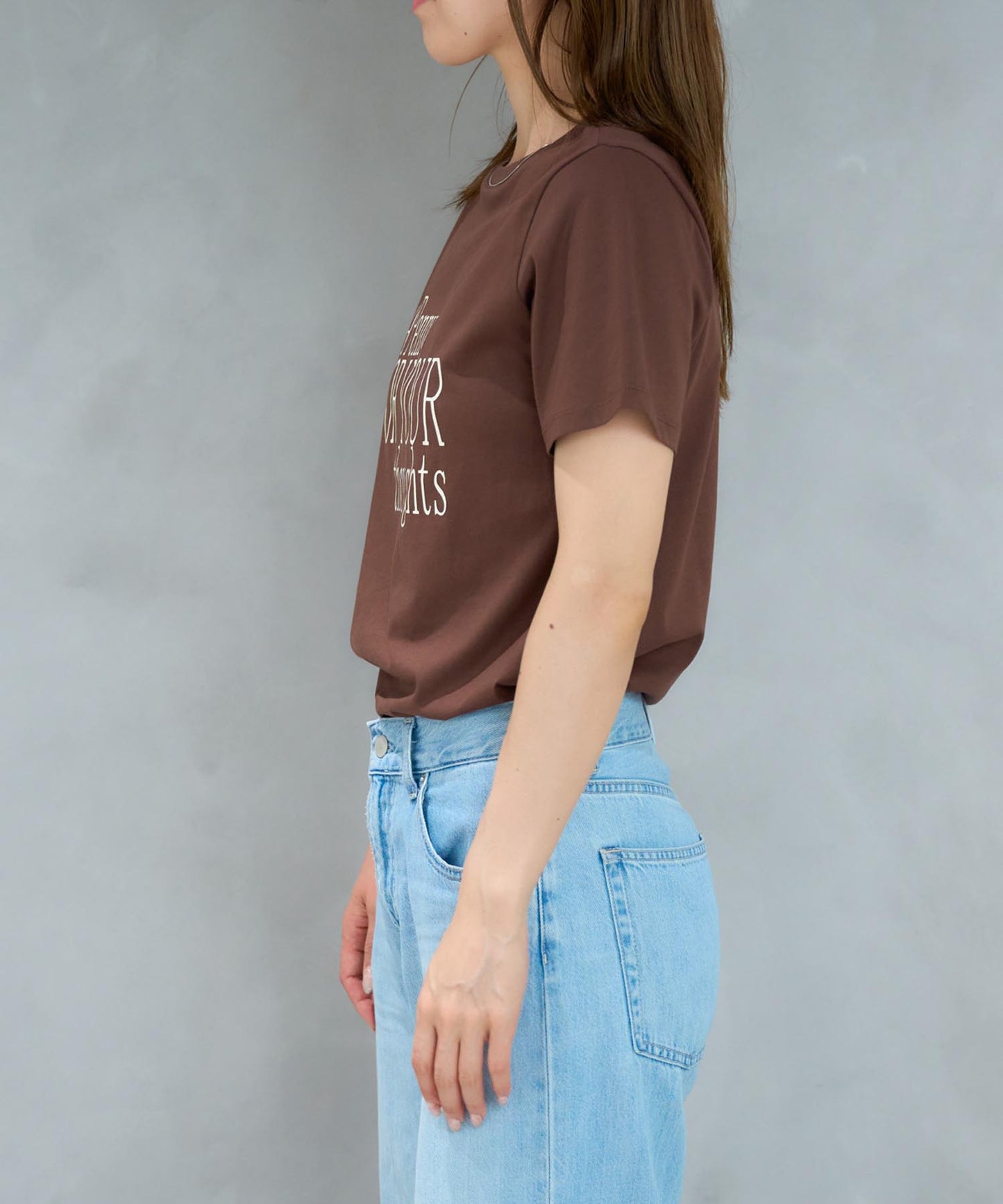'THOUGHTS' ロゴ 半袖サイロTシャツ/コットンTシャツ