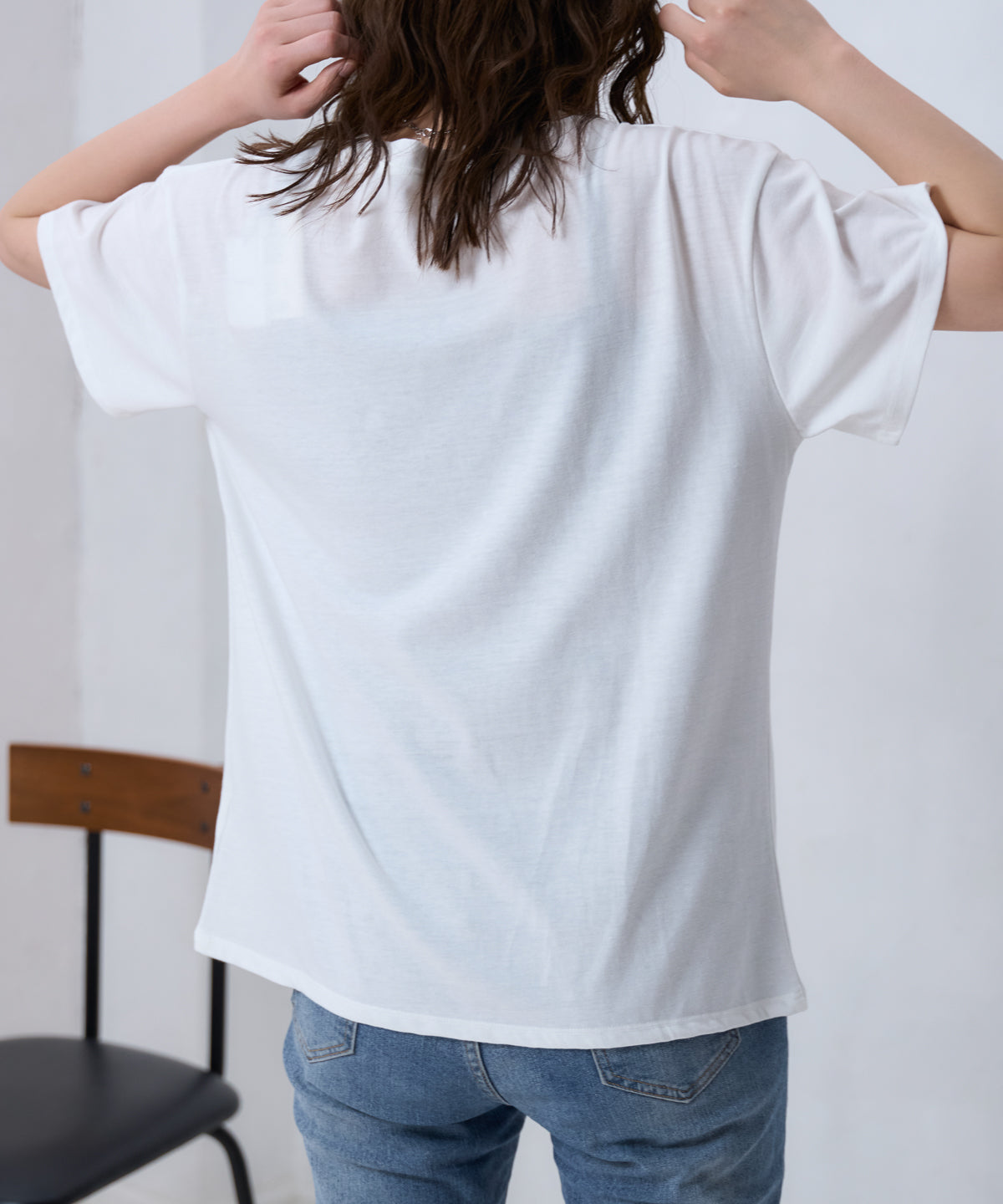 箔プリント半袖Tシャツ