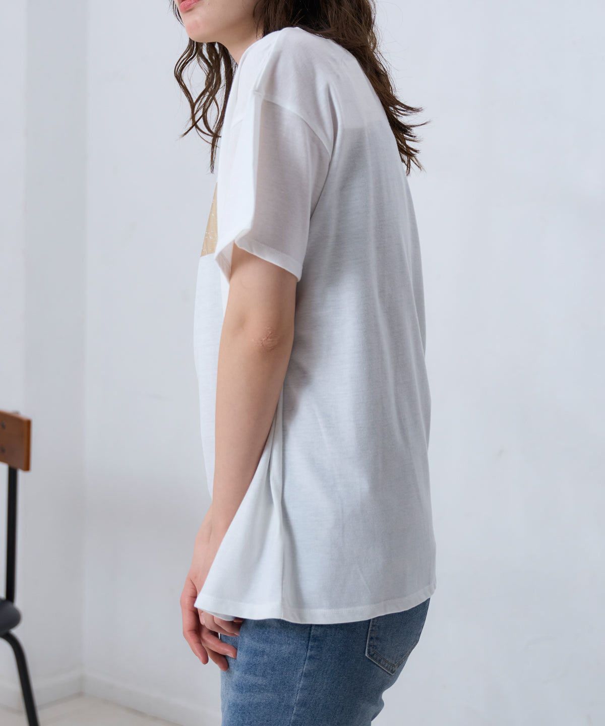 箔プリント半袖Tシャツ