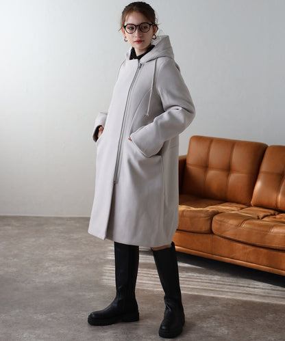 フード付ジップコート