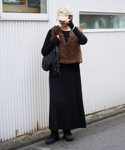 前後2way プードルボアベスト