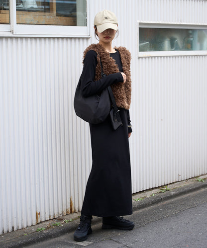 前後2way プードルボアベスト