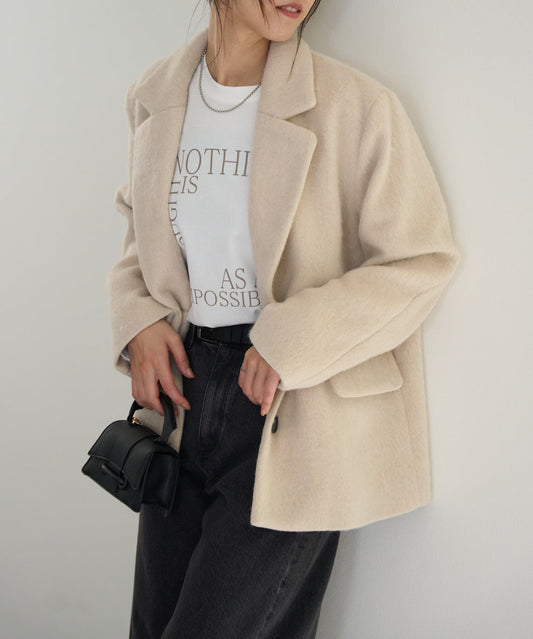 シャギーテーラードジャケット