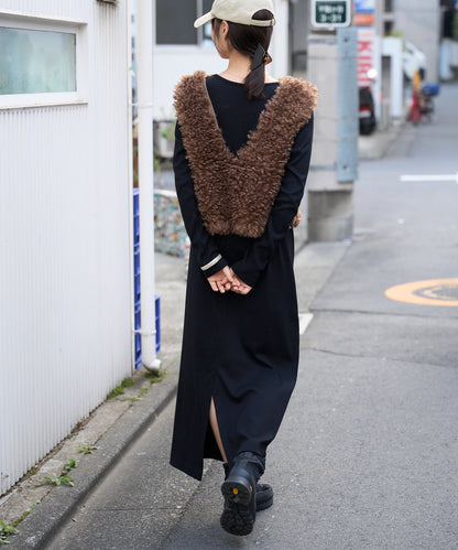 前後2way プードルボアベスト