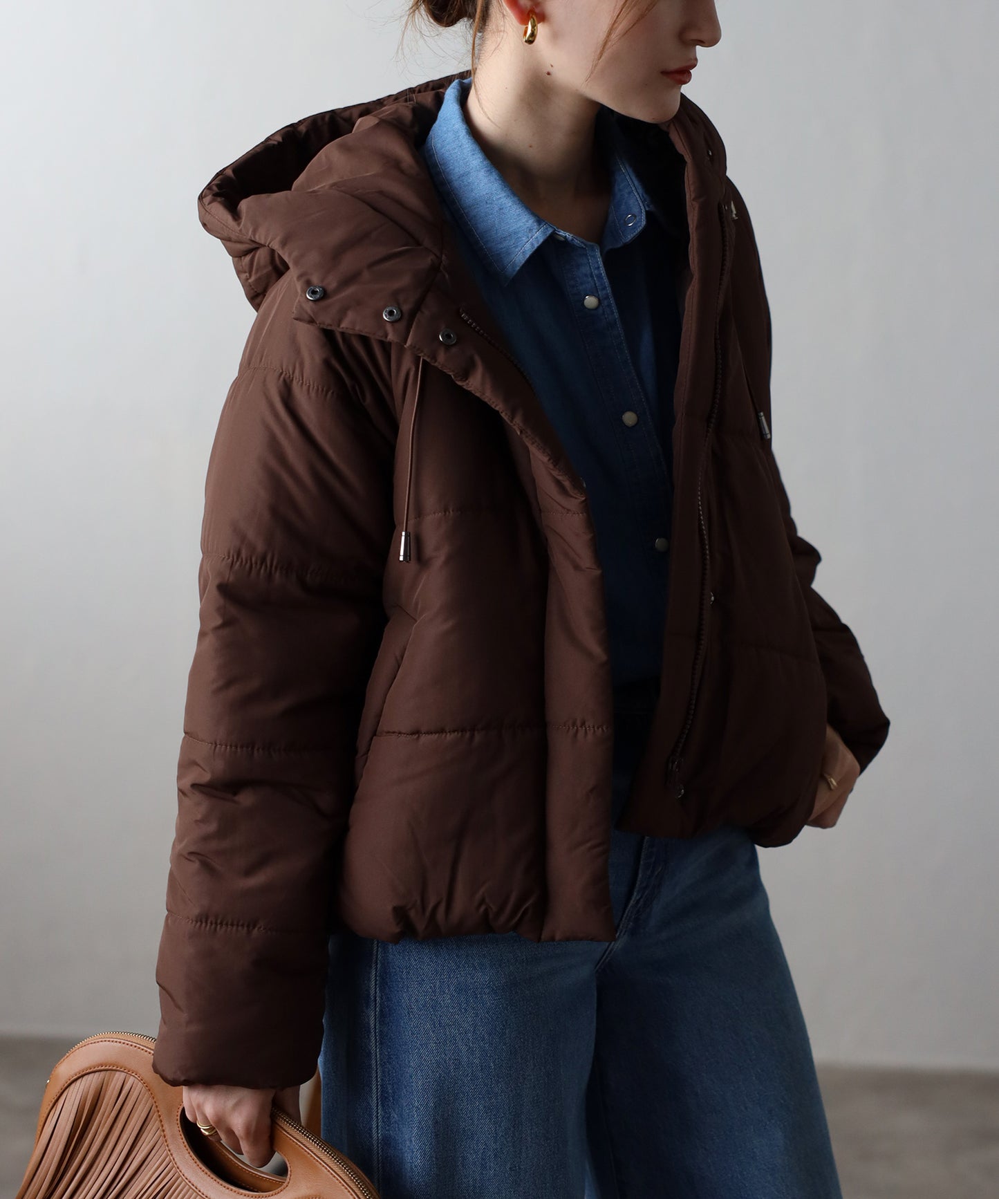 中綿ショートブルゾン