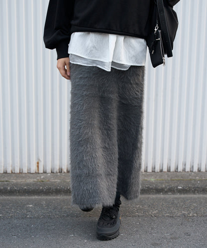 【セットアップ対応】シャギーニットスカート