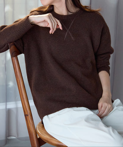 ウール混 オーバーサイズニット