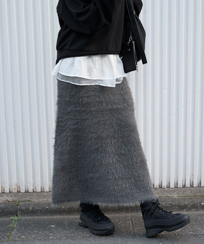 【セットアップ対応】シャギーニットスカート