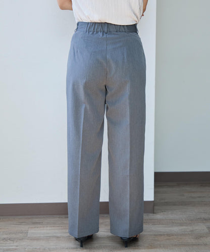 スカーフ付きタックパンツ