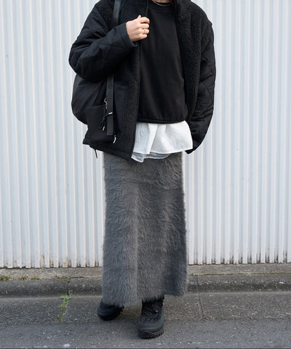 【セットアップ対応】シャギーニットスカート