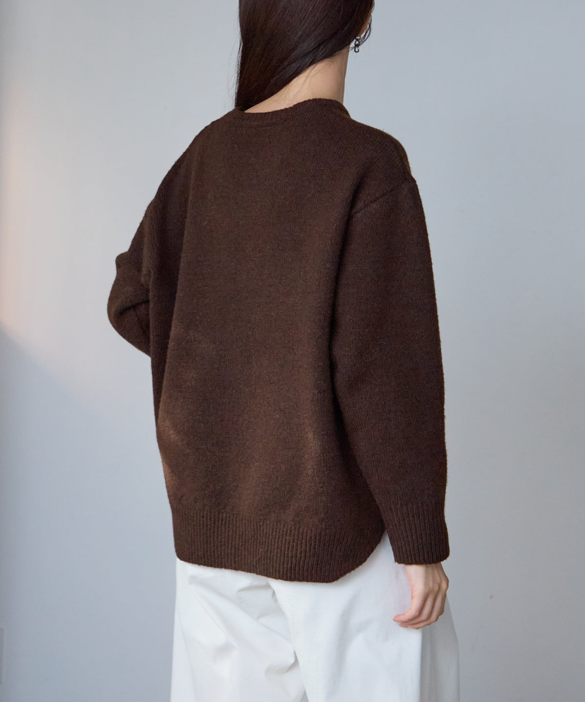 ウール混 オーバーサイズニット