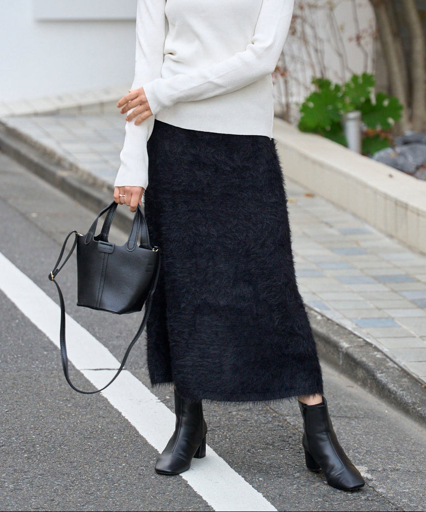 【セットアップ対応】シャギーニットスカート