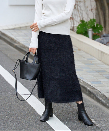 【セットアップ対応】シャギーニットスカート