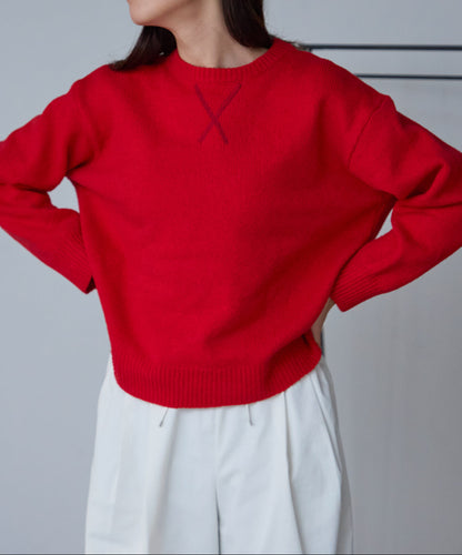 ウール混 オーバーサイズニット