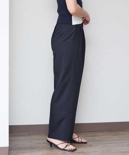 スカーフ付きタックパンツ