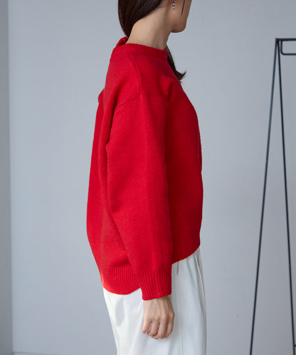 ウール混 オーバーサイズニット