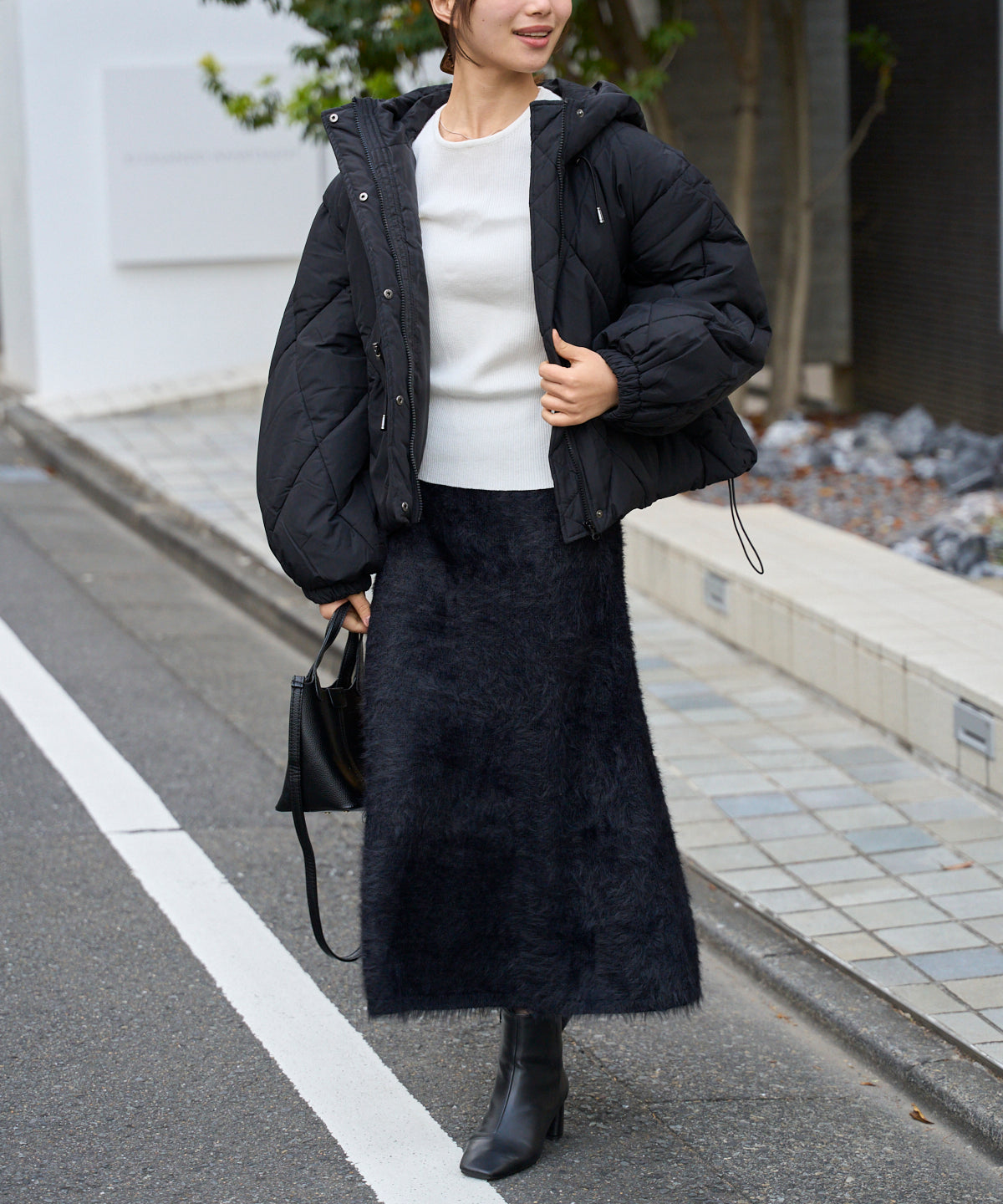 【セットアップ対応】シャギーニットスカート