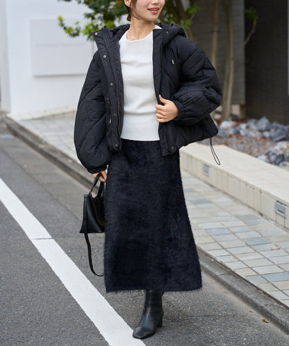 【セットアップ対応】シャギーニットスカート