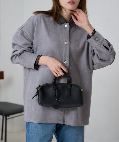 スエードタッチシャツジャケット