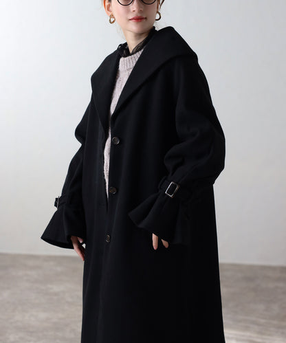 ボリュームタックスリーブコート