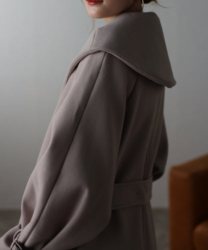 ボリュームタックスリーブコート