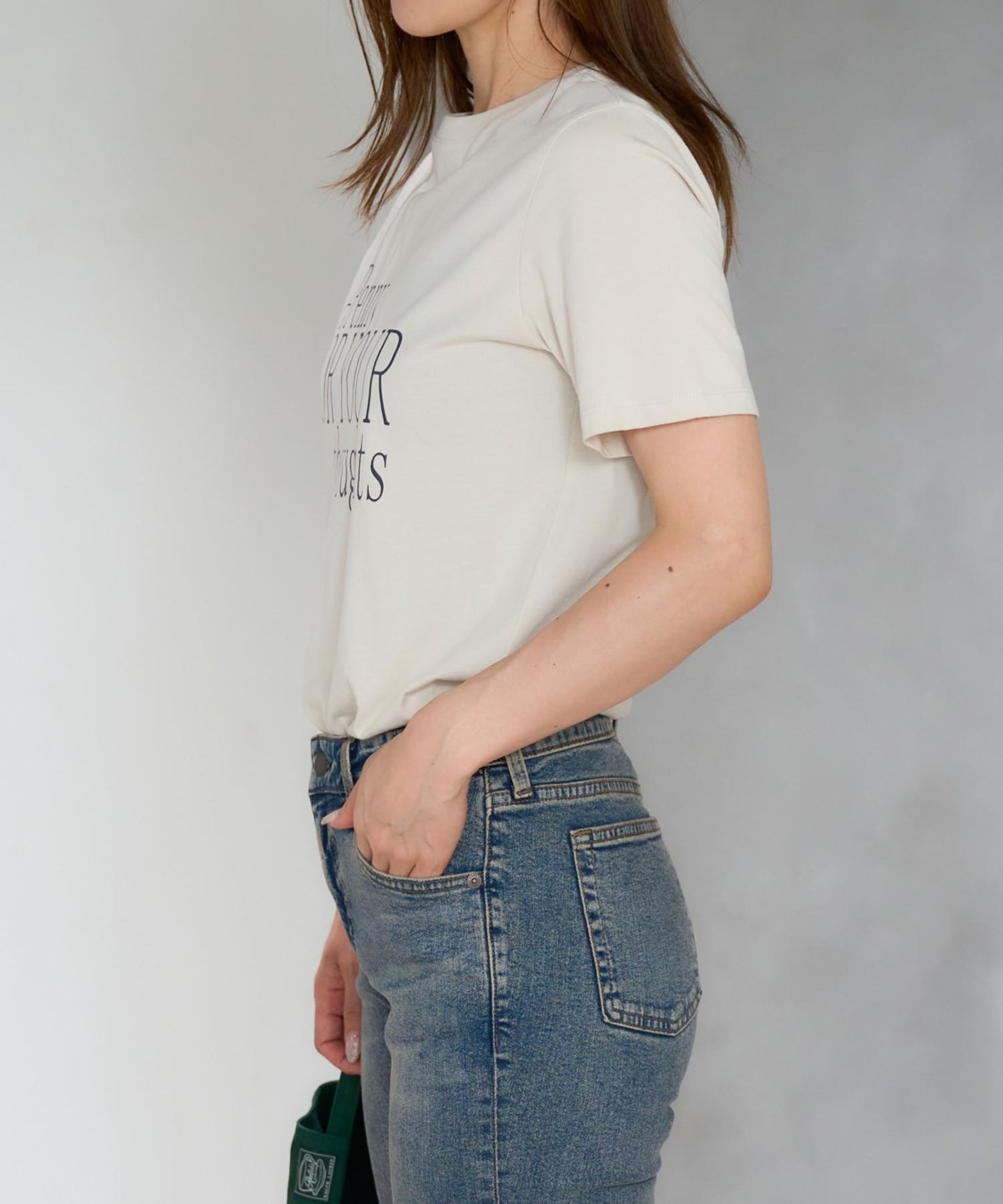 'THOUGHTS' ロゴ 半袖サイロTシャツ/コットンTシャツ