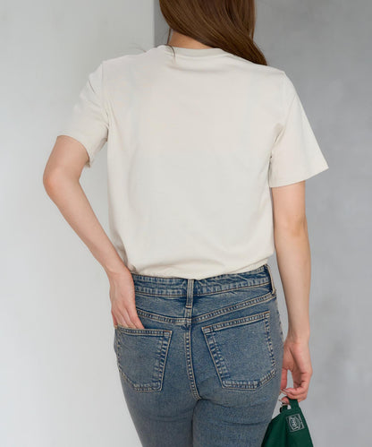 'THOUGHTS' ロゴ 半袖サイロTシャツ/コットンTシャツ