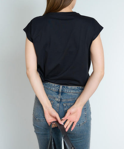 フロントロゴ フレンチスリーブTシャツ/サイロ コットンTシャツ