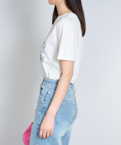 'THOUGHTS' ロゴ 半袖サイロTシャツ/コットンTシャツ