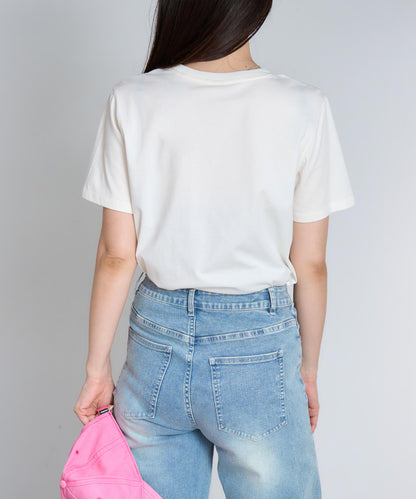 'THOUGHTS' ロゴ 半袖サイロTシャツ/コットンTシャツ
