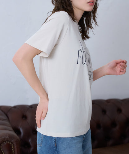 'THOUGHTS' ロゴ 半袖サイロTシャツ/コットンTシャツ