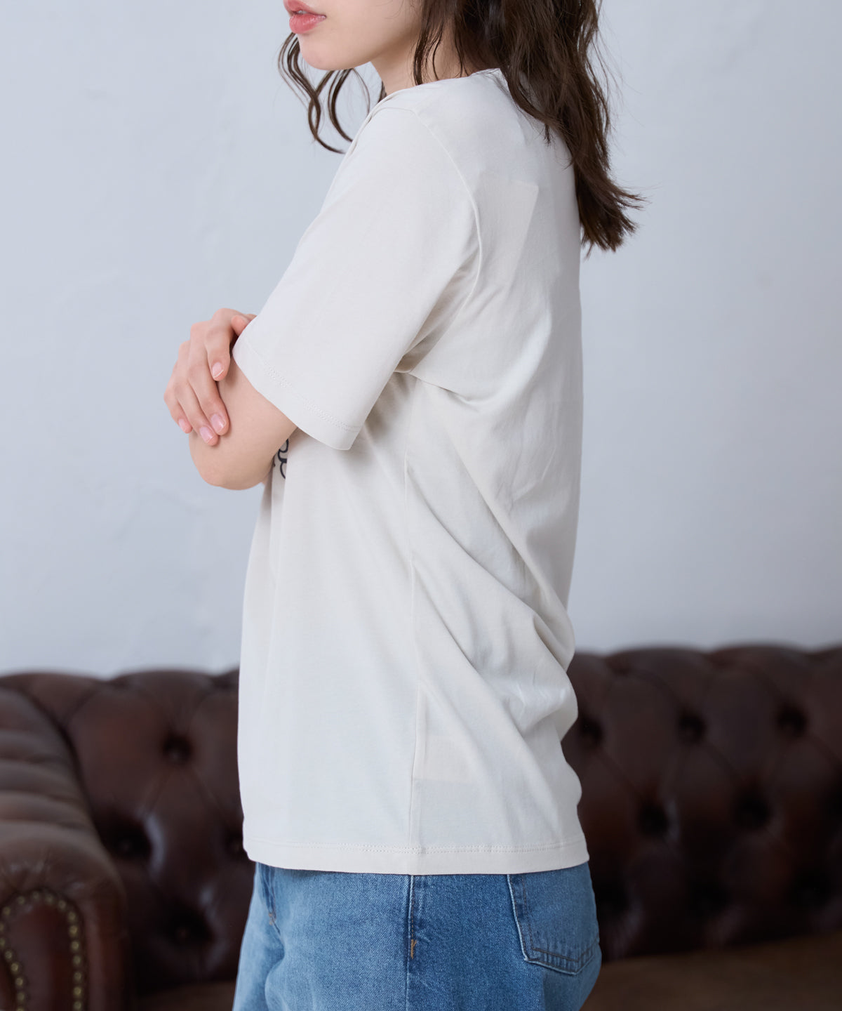 'THOUGHTS' ロゴ 半袖サイロTシャツ/コットンTシャツ