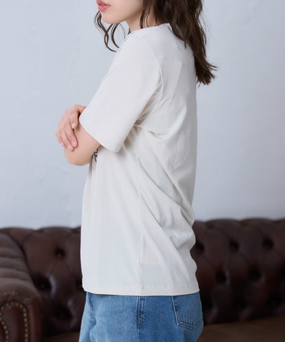 'THOUGHTS' ロゴ 半袖サイロTシャツ/コットンTシャツ
