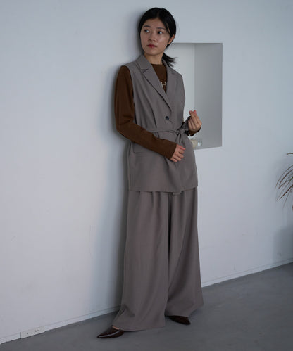 ベルト付きジレ/セットアップ対応