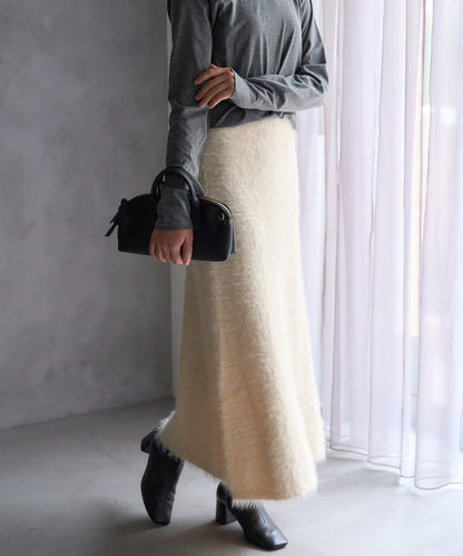 【セットアップ対応】シャギーニットスカート