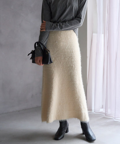 【セットアップ対応】シャギーニットスカート