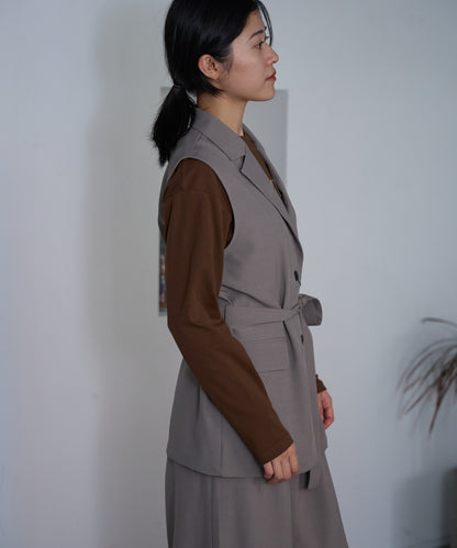 ベルト付きジレ/セットアップ対応