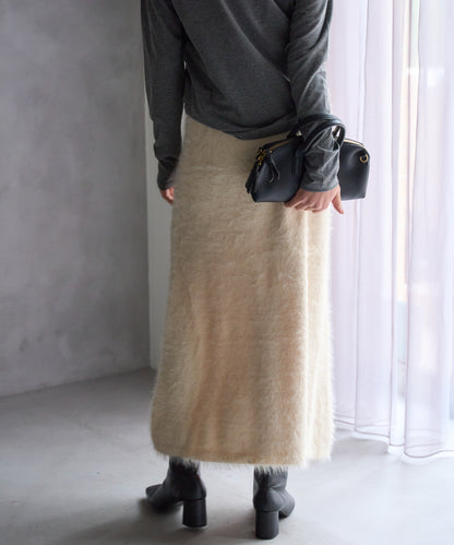 【セットアップ対応】シャギーニットスカート