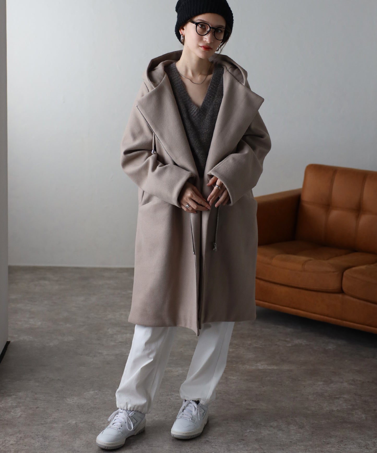 フード付ジップコート