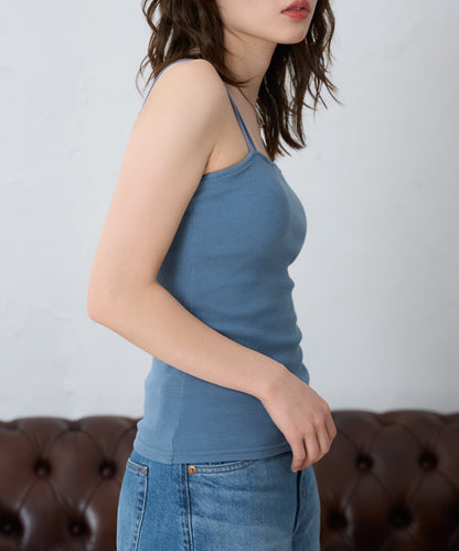 カップ付きダブルストラップキャミソール/ベアトップ